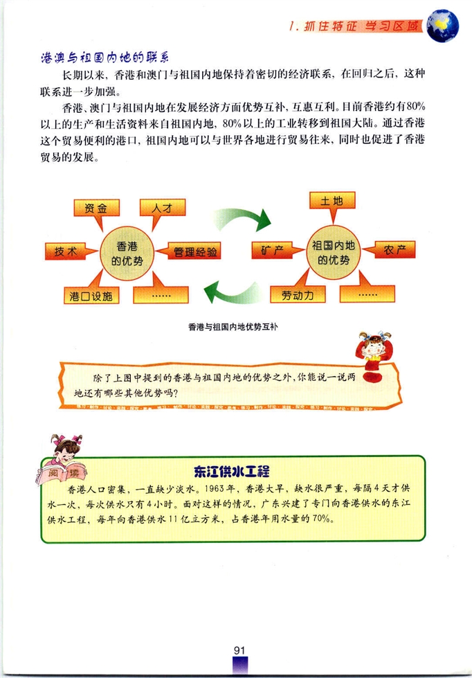 沪教版初中地理初一地理下册抓住特征 学习区域第17页