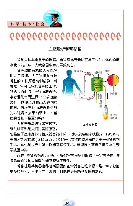 人教版初中初一生物下册尿的形成和排出第5页