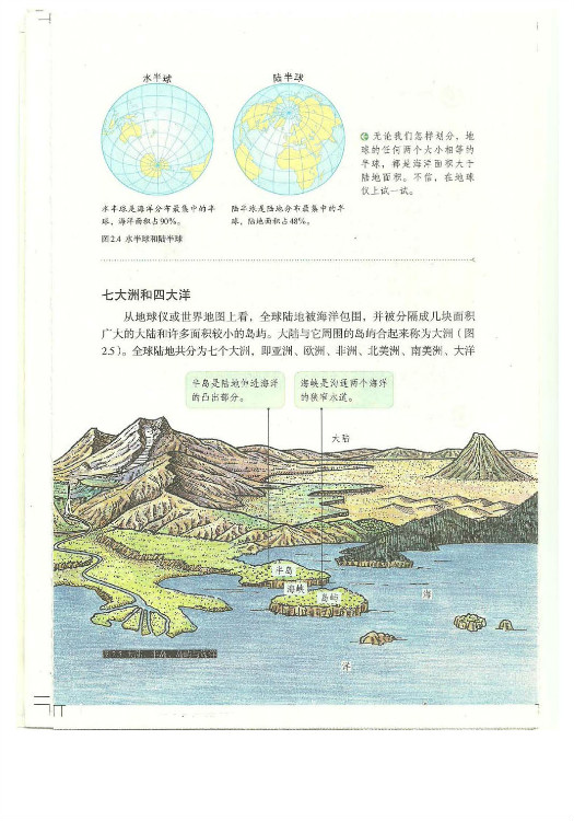 2012部编版七年级地理上册七大洲和四大洋第0页