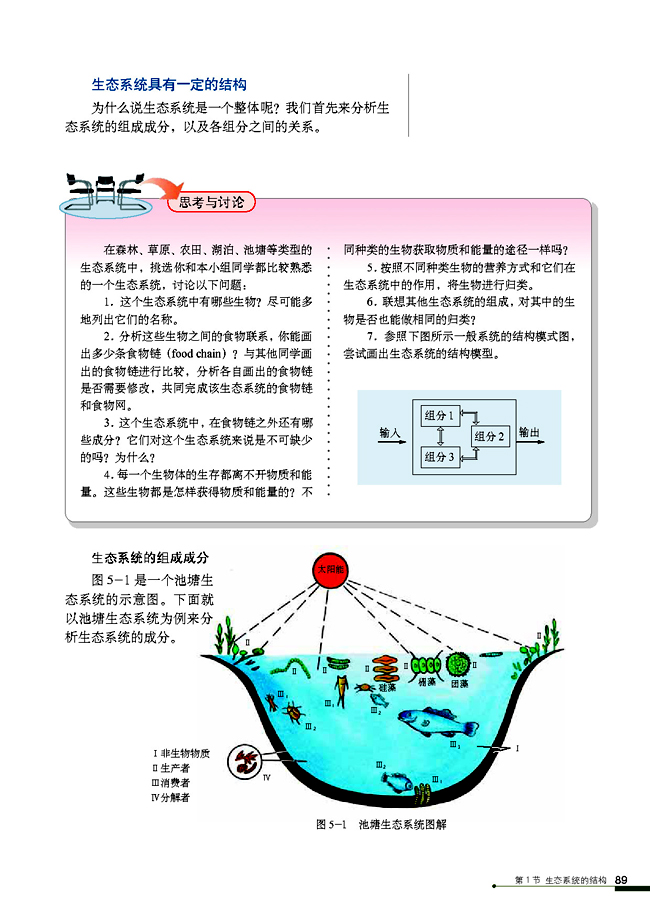 人教版高中高二生物必修3生态系统的结构第1页