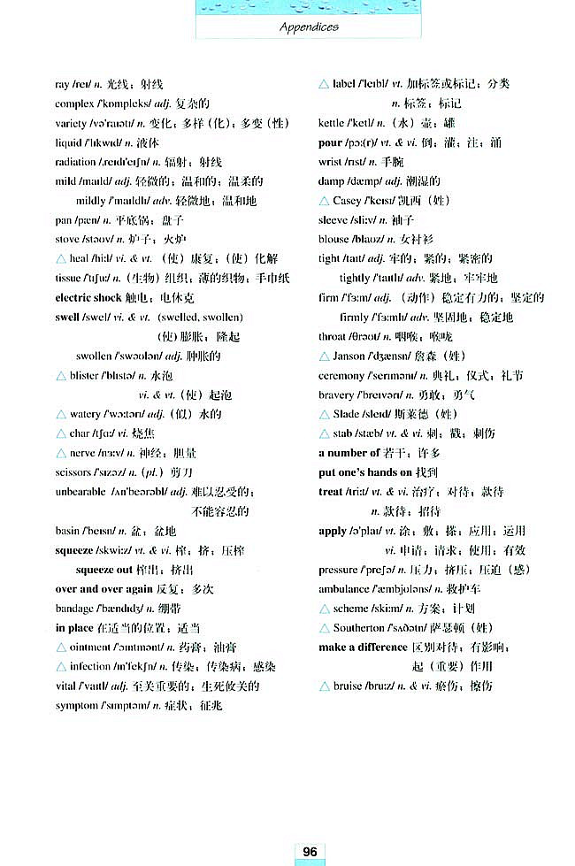 人教版高三英语必修五(2007)Words and expressions in each unit各单元生词和习惯用语第5页