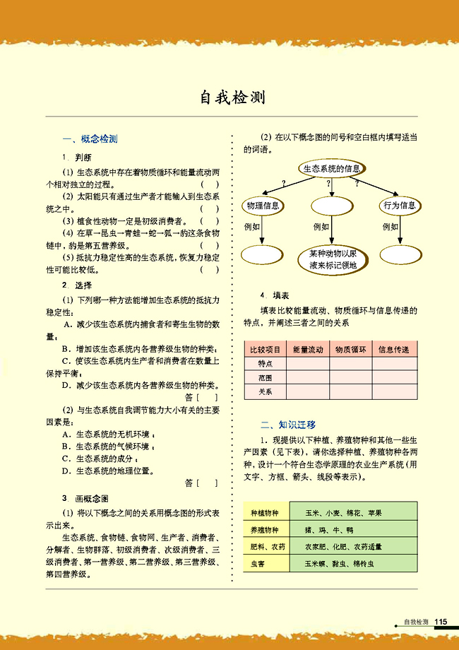 人教版高中高二生物必修3生态系统的稳定性第6页