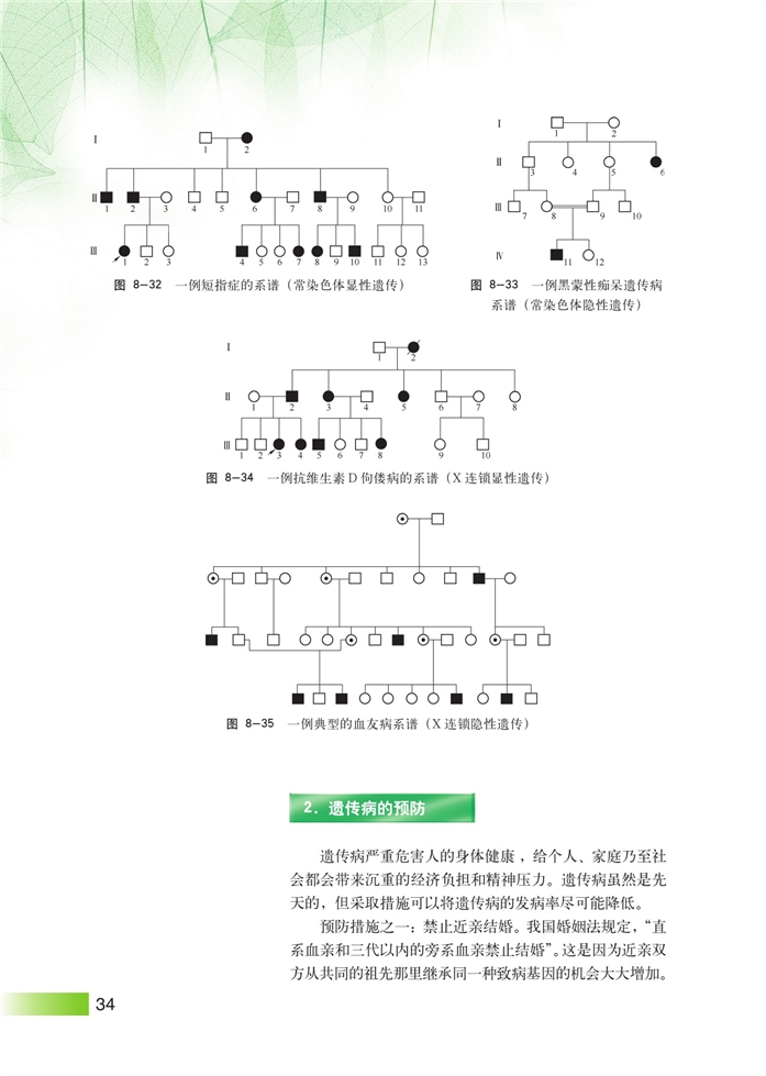 沪科版高中高三生命科学生命科学（第三册）人类遗传病和遗传病预防第3页