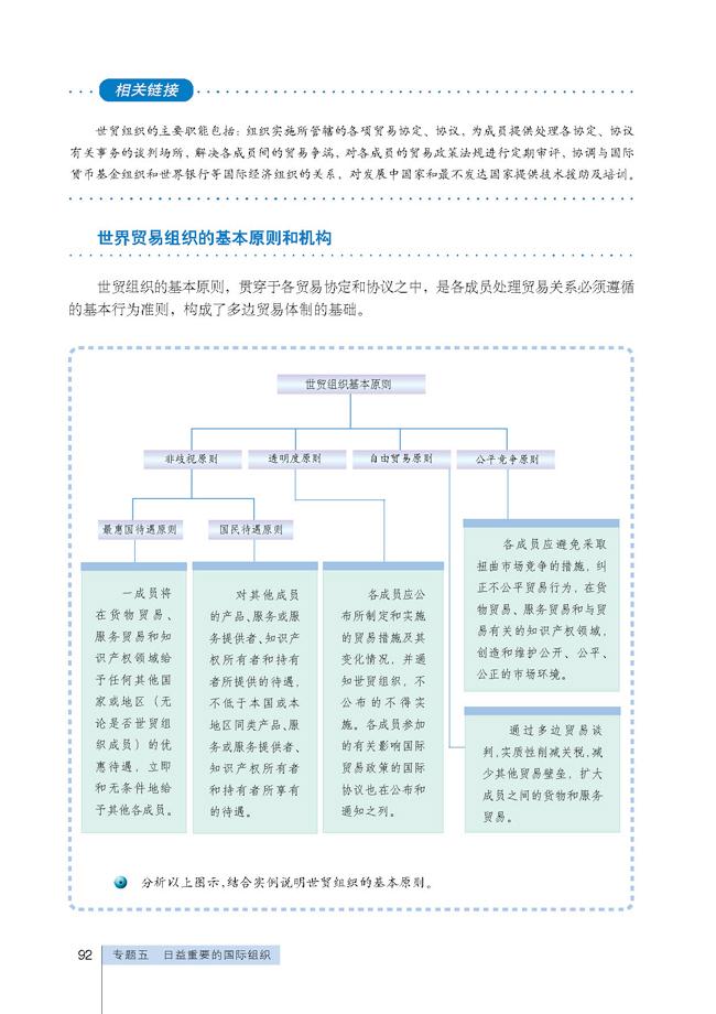 高三思想政治选修3(国家和国际组织常识)世界贸易组织的宗旨、基本原则和机构第0页