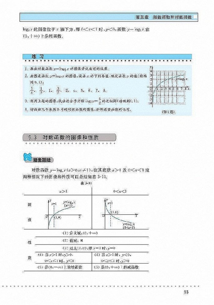 北师大版高中高一数学必修1对数函数第4页