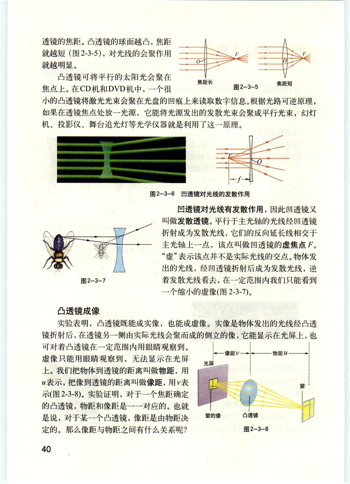 沪教版初中物理初二物理上册透镜成像第1页