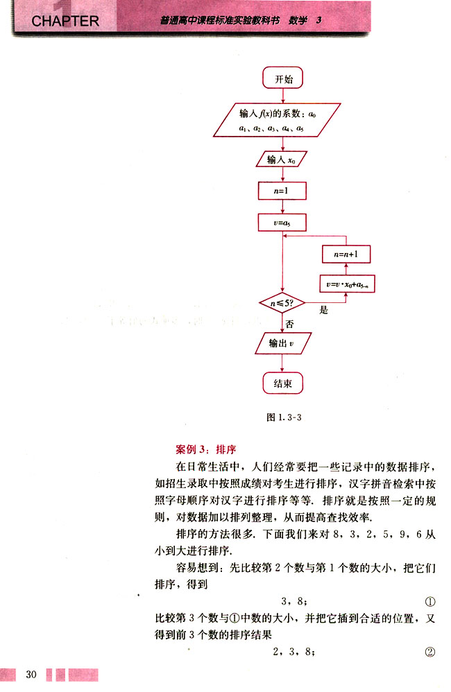 人教版高二数学必修三(2004A版)1.3 算法案例第5页