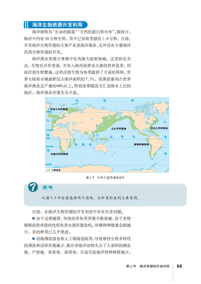 人教版高三地理选修2(海洋地理)海洋生物作用开发利用第0页