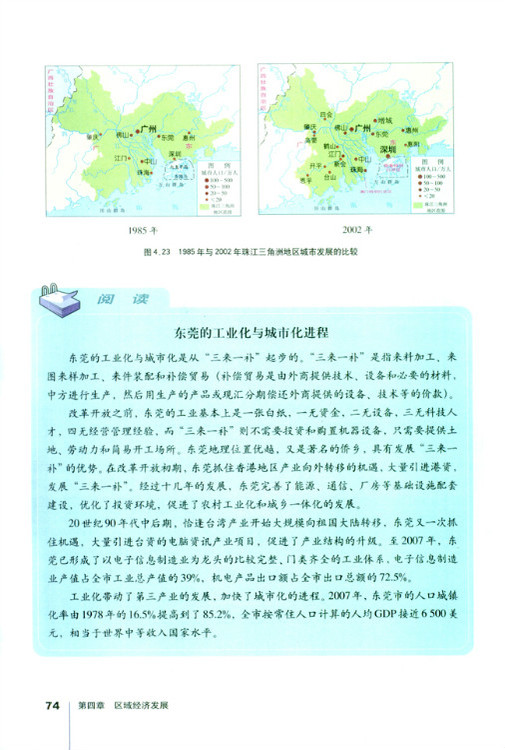 人教版高二地理必修3东莞的工业化与城市化进程第0页