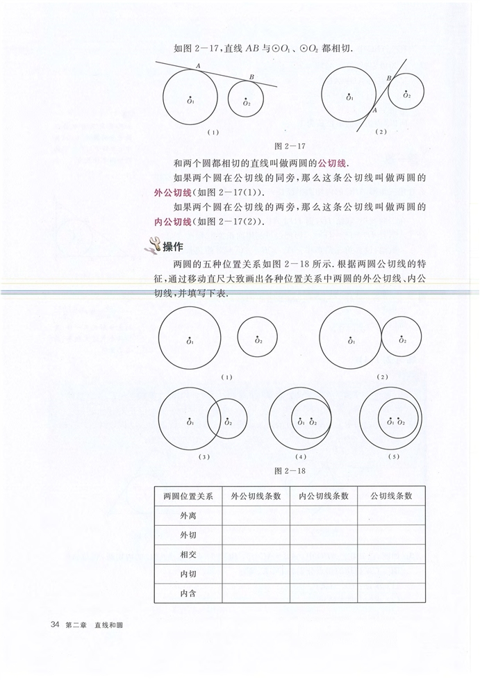 沪教版初中数学初三数学下册圆的切线第8页