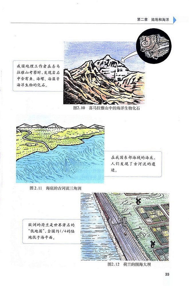 人教版初中地理初一地理上册海陆的变迁第1页