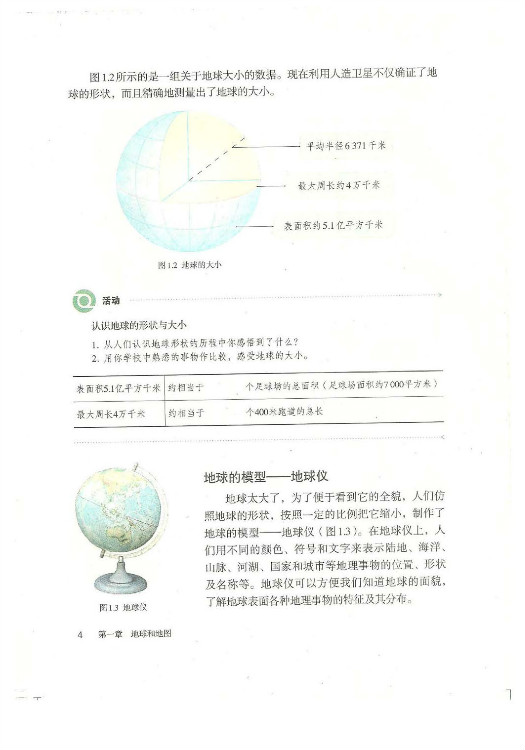 2012部编版七年级地理上册地球的模型 地球仪第0页