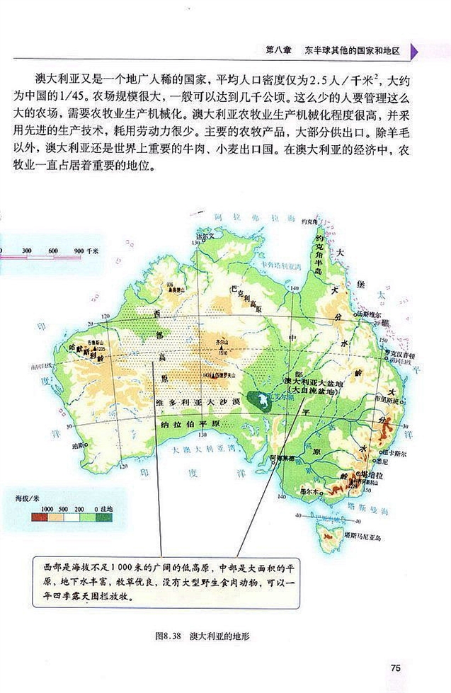 人教版初中地理初一地理下册澳大利亚第2页