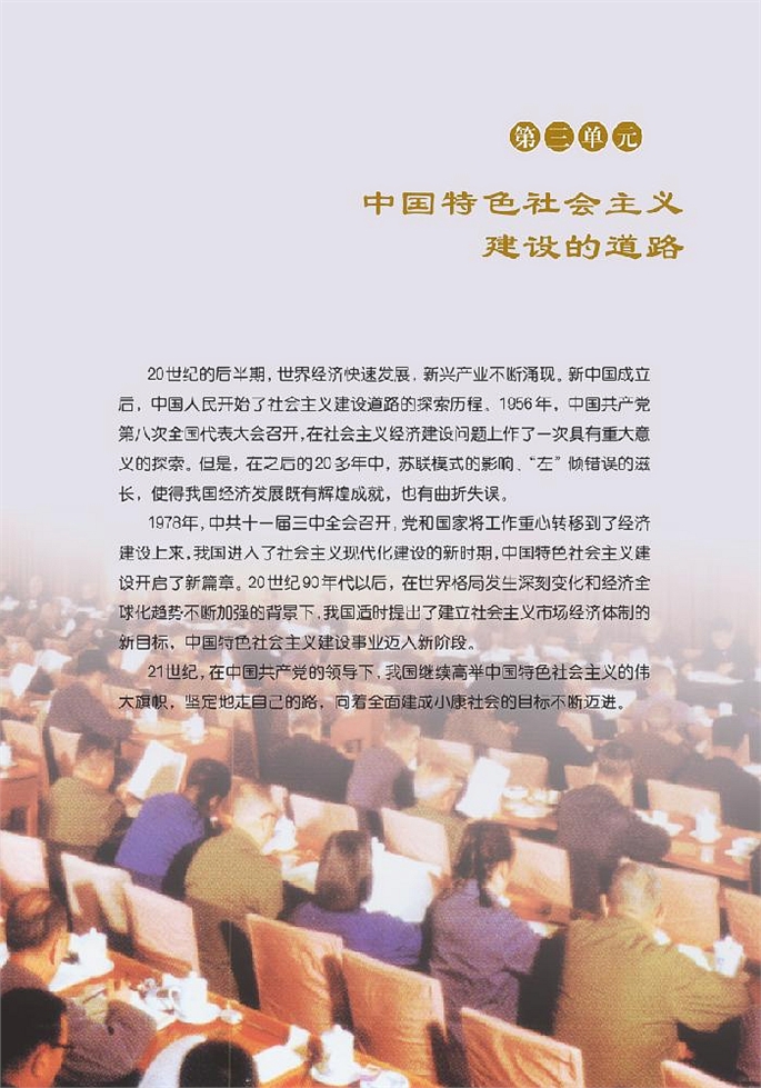 北师大版高中高一历史必修2中国特色社会主义建设…第0页