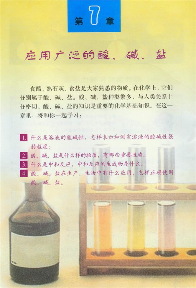沪教版初中化学初三化学下册应用广泛的酸、碱、盐第0页