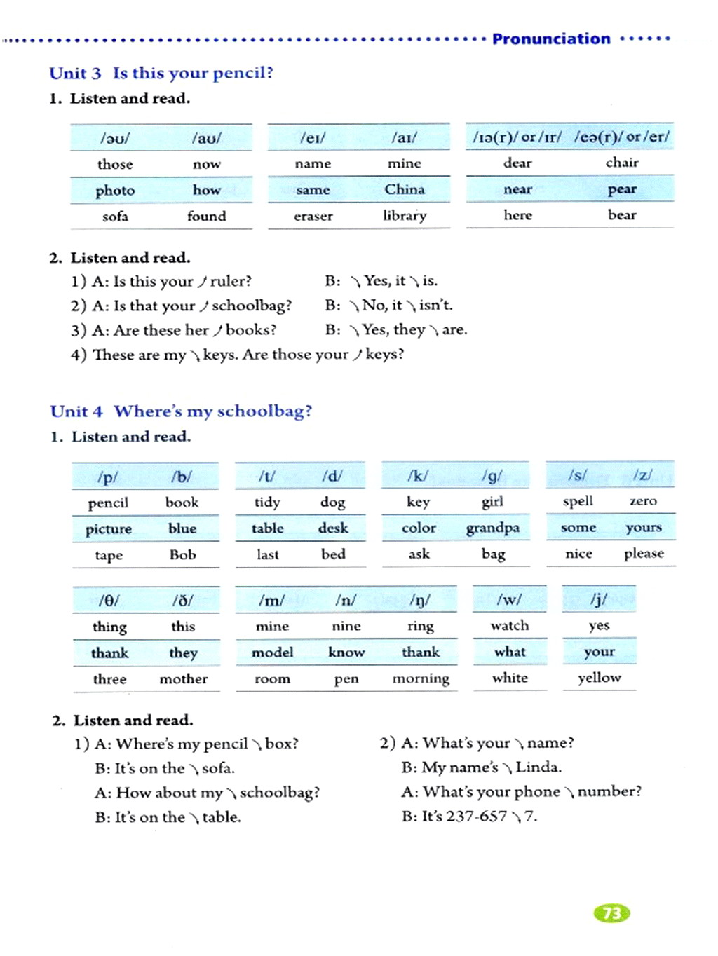 部编版七年级英语上册Phonetics第6页