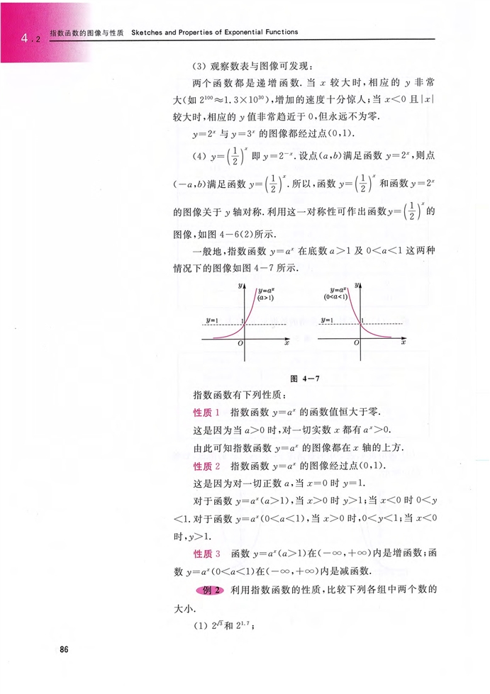 沪教版高中高一数学上册指数函数的图像与性质第2页
