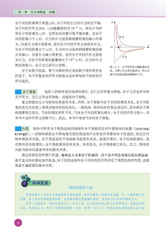 人教版高二物理选修1-2分子间的相互作用 分子势能第0页