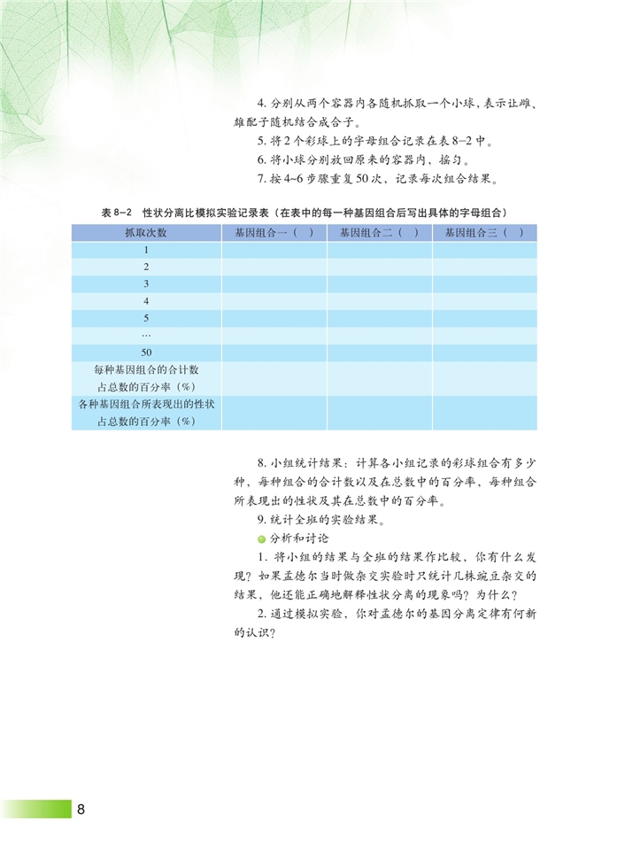 沪科版高中高三生命科学生命科学（第三册）遗传规律第6页