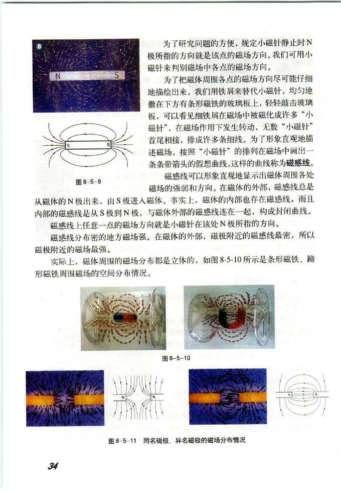 沪教版初中物理初三物理下册磁场第2页