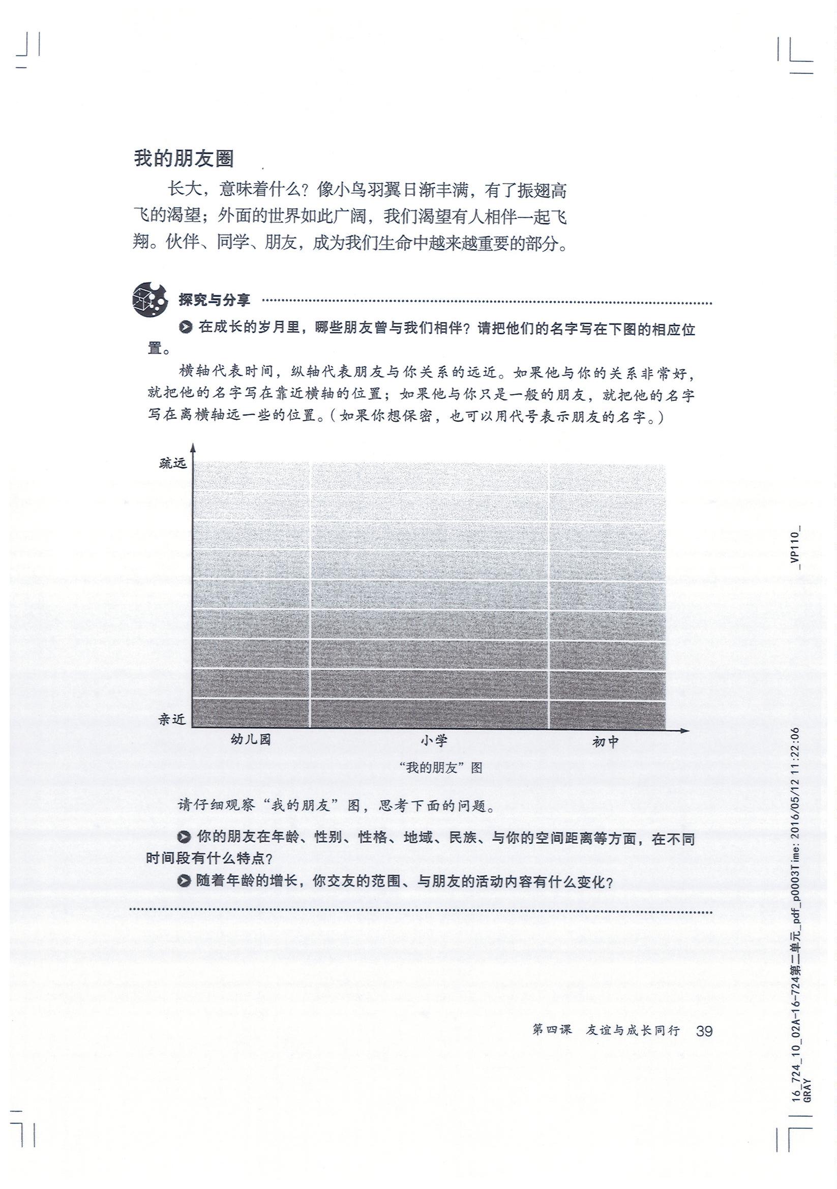 部编版七年级道德与法治上册我的朋友圈第0页