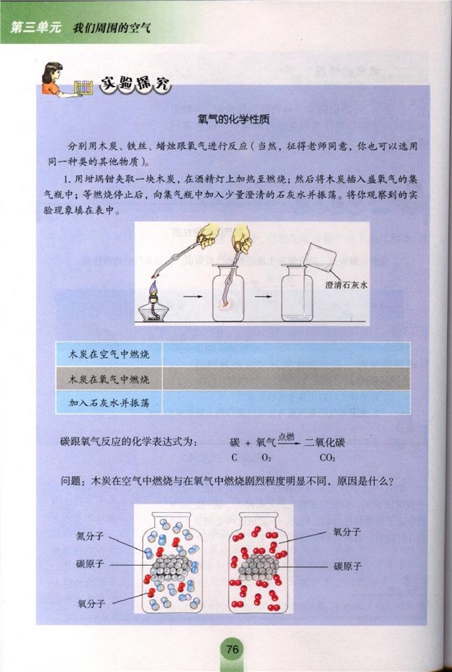 鲁教版初中化学初三化学下册性质活泼的氧气第3页
