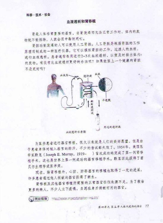 2012部编版七年级生物下册尿的形成和排出第4页