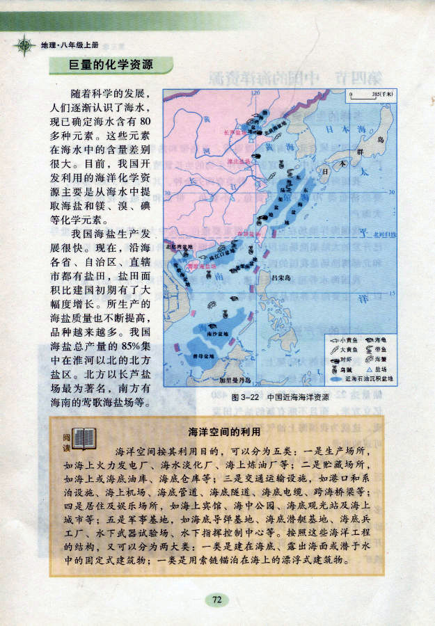 湘教版初中地理初二地理上册中国的海洋资源第1页