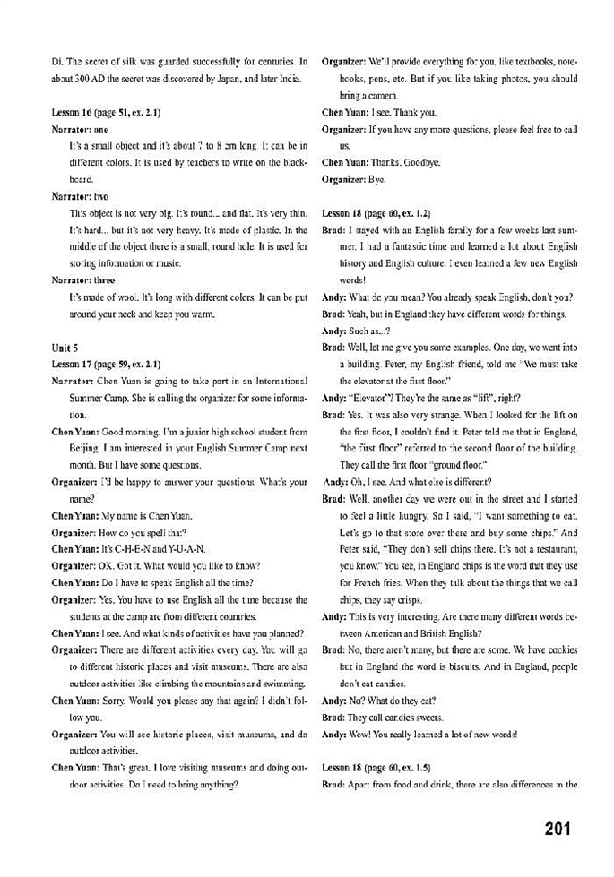 北师大版初中英语初三英语全册Tapescripts第4页