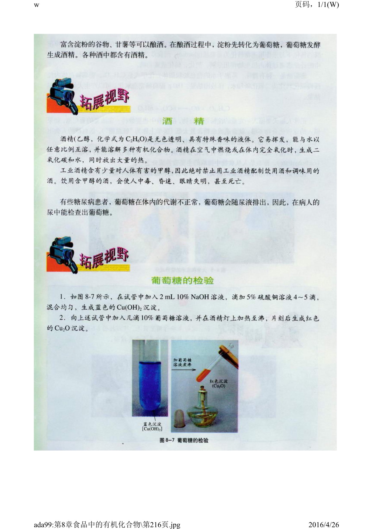 沪教版初中化学九年级下册二 淀粉和油脂第2页