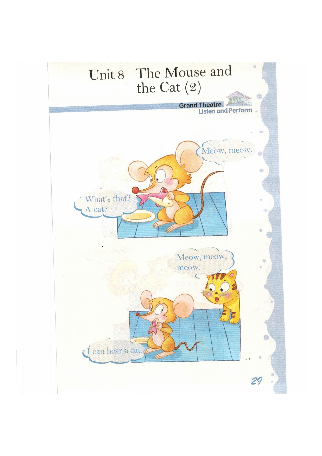 沪教版英语新世纪一年级下册Unit8 The Mouse and The Cat(2)第0页