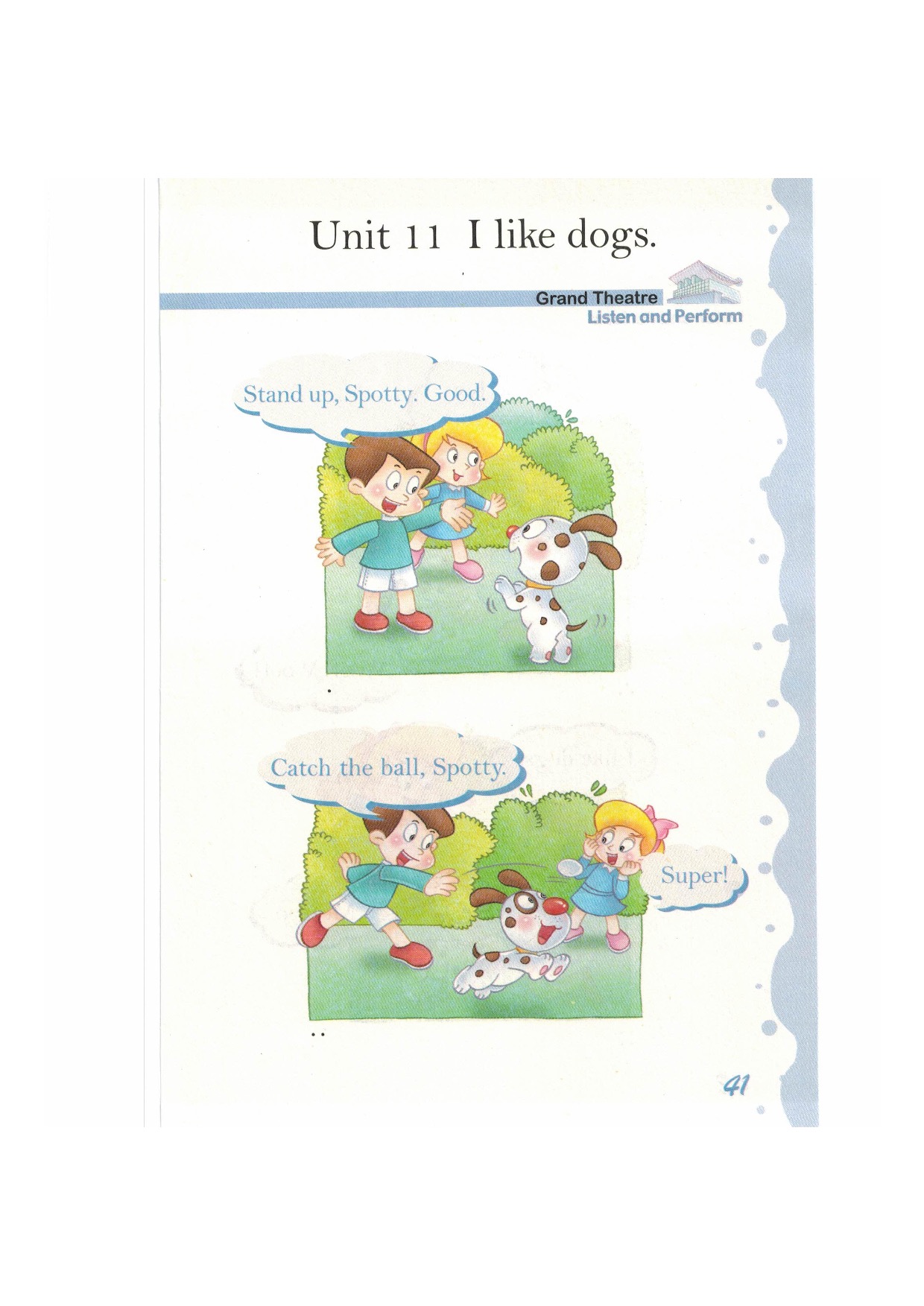 沪教版英语新世纪一年级下册Unit11 I like dogs第0页