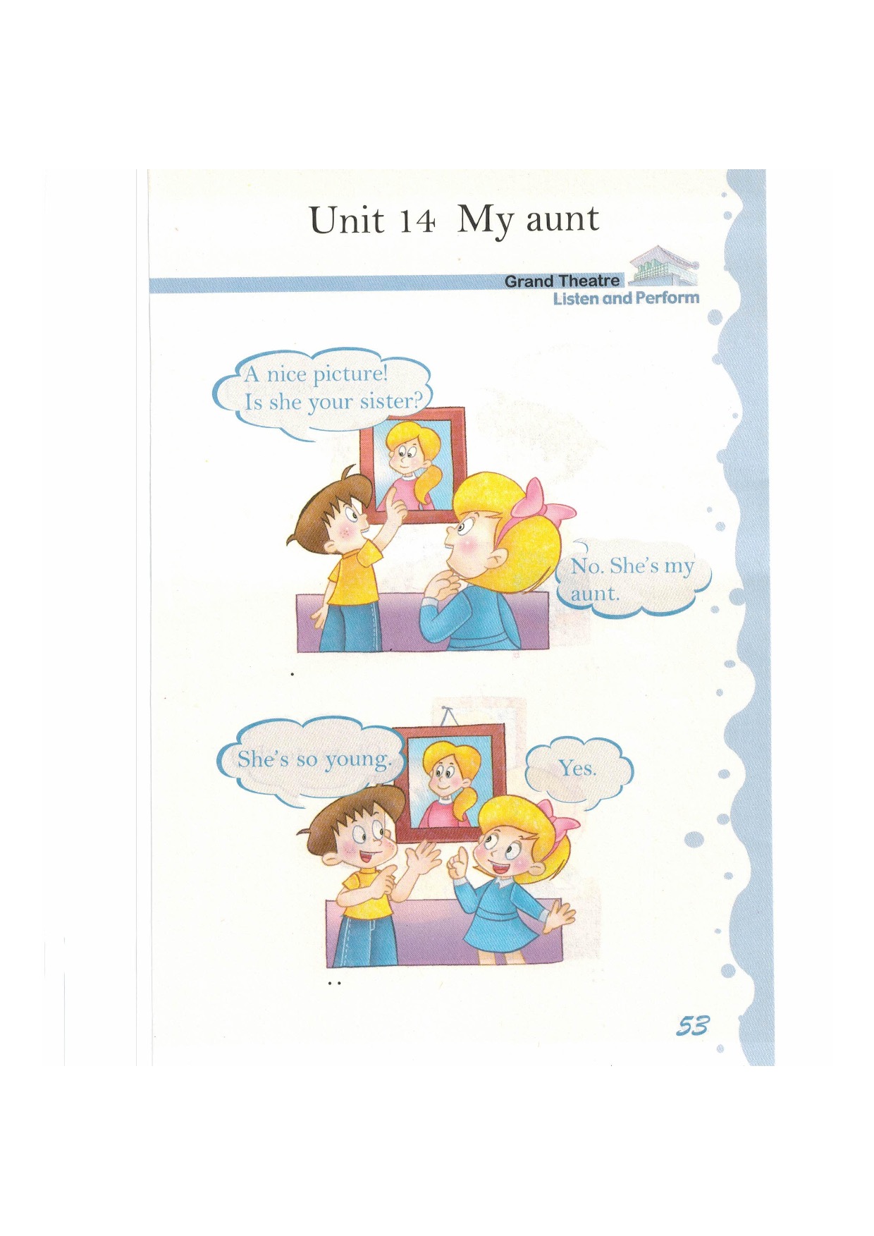 沪教版英语新世纪一年级下册Unit14 My aunt第0页