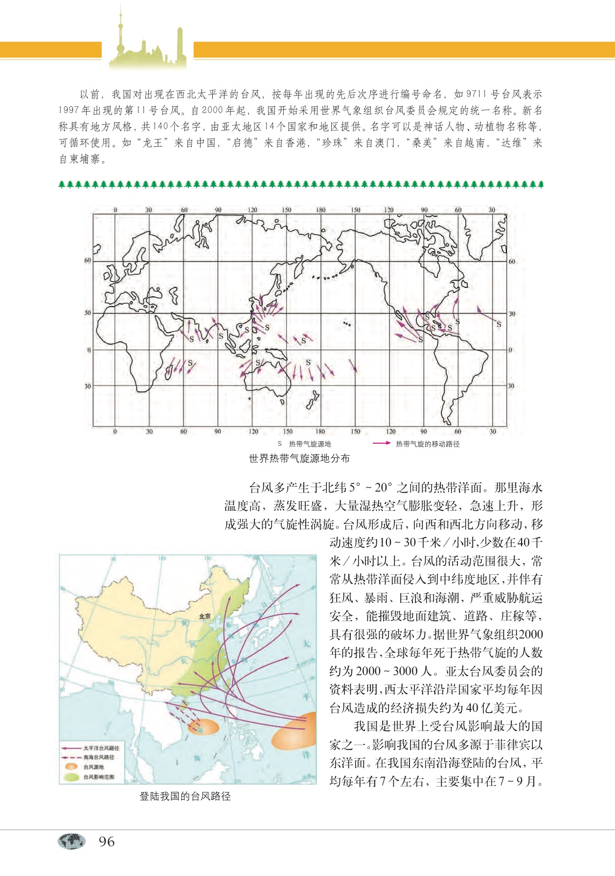 沪教版高中地理第一册专题11 台风、寒潮和梅雨第2页