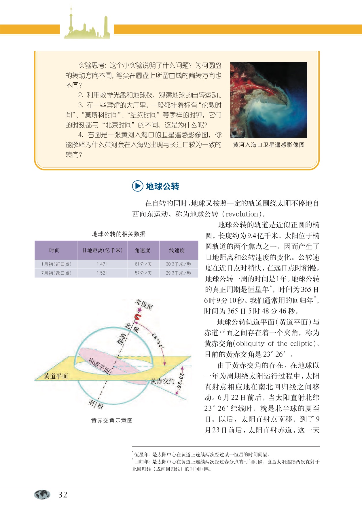 沪教版高中地理第一册专题4 地球的运动第5页