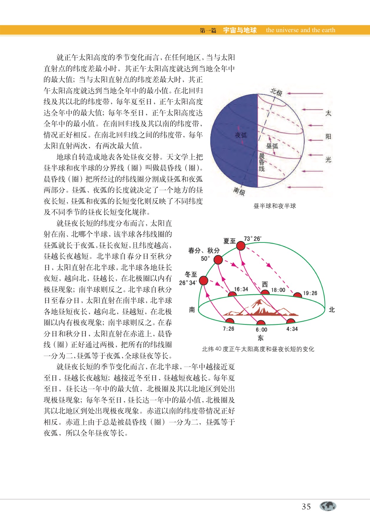 沪教版高中地理第一册专题4 地球的运动第8页