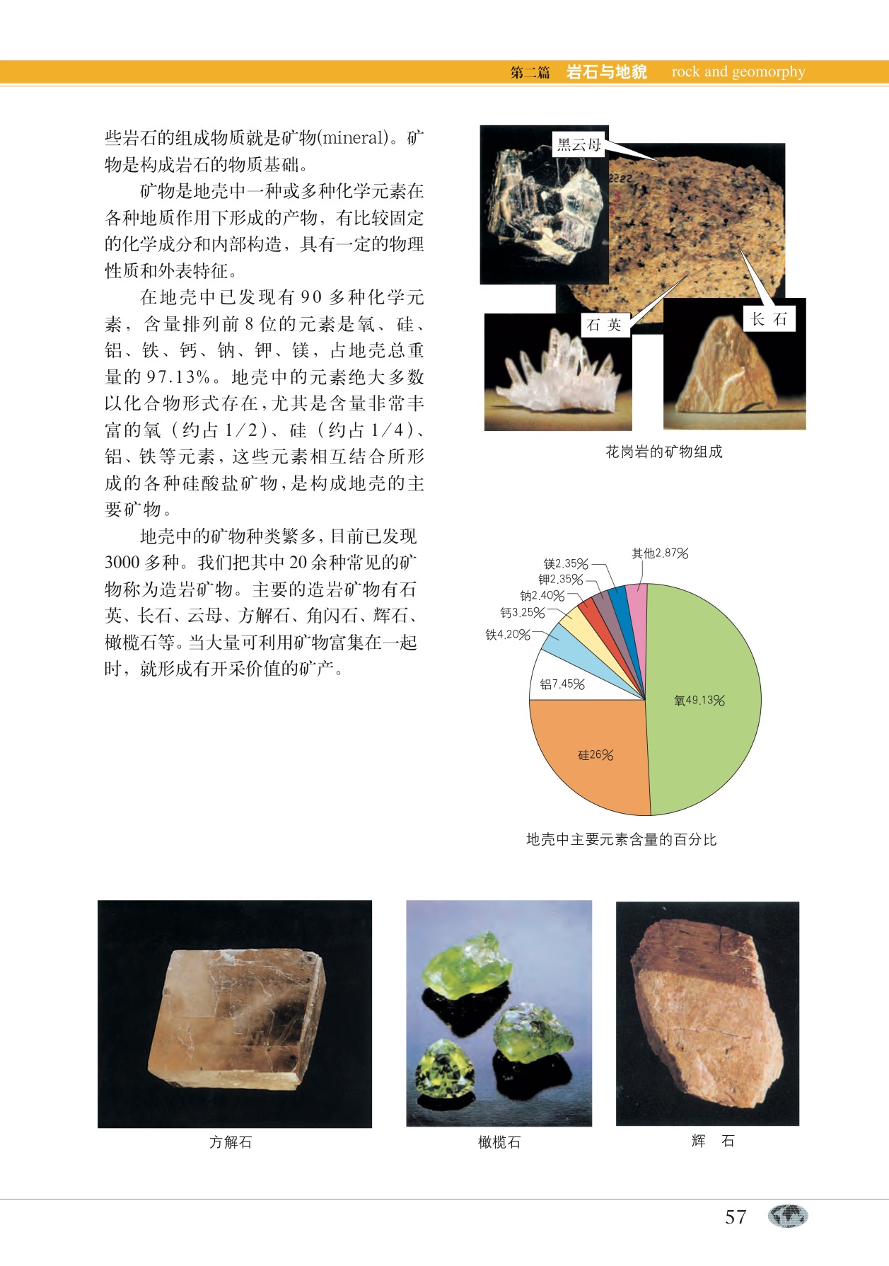 沪教版高中地理第一册专题6 岩石与矿物第4页