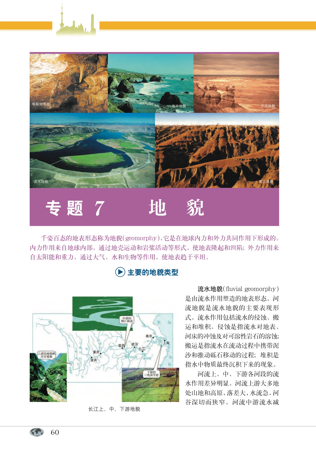 沪教版高中地理第一册专题7 地貌第0页