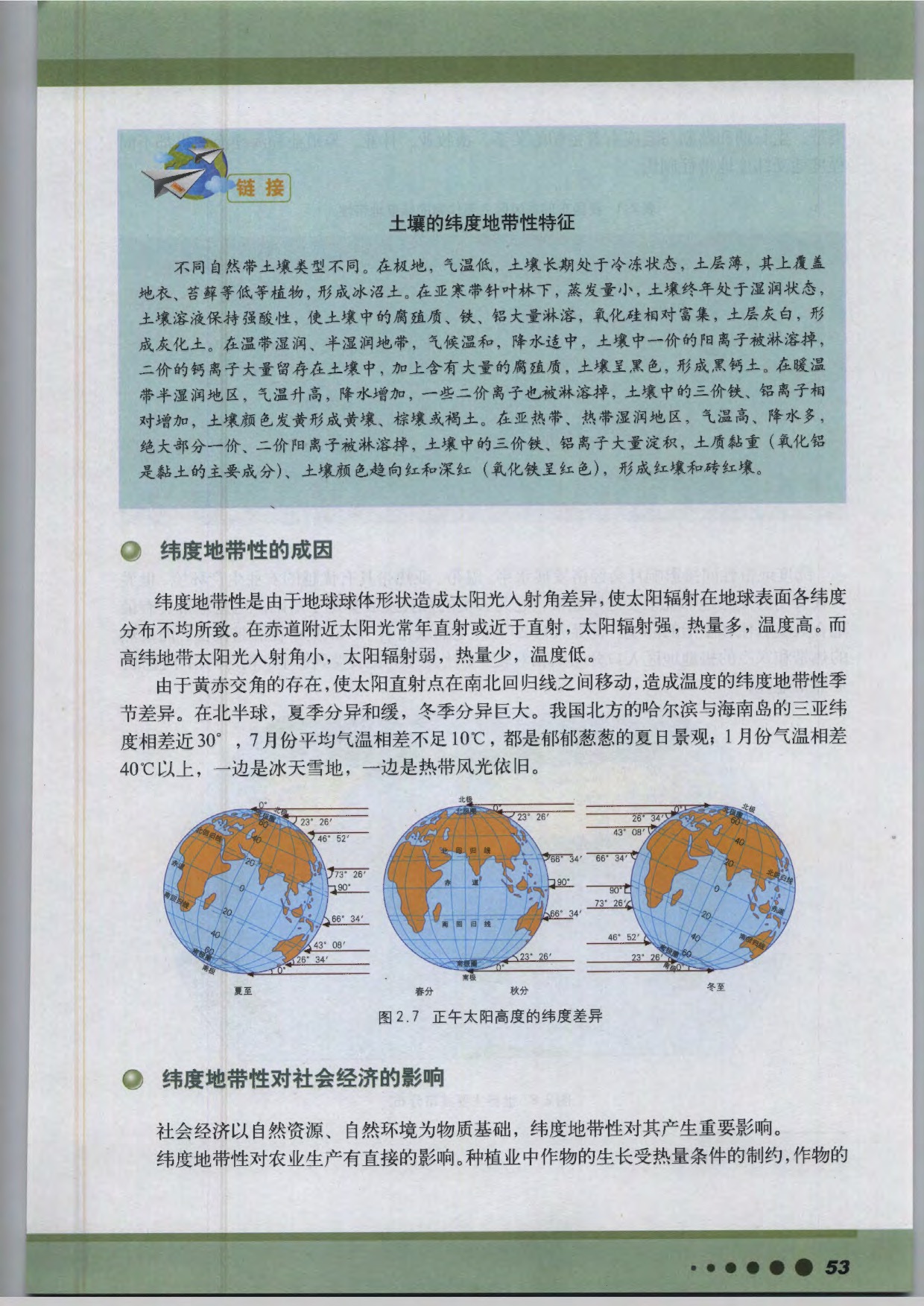 沪教版高中地理第三册专题5 纬度地带性第2页