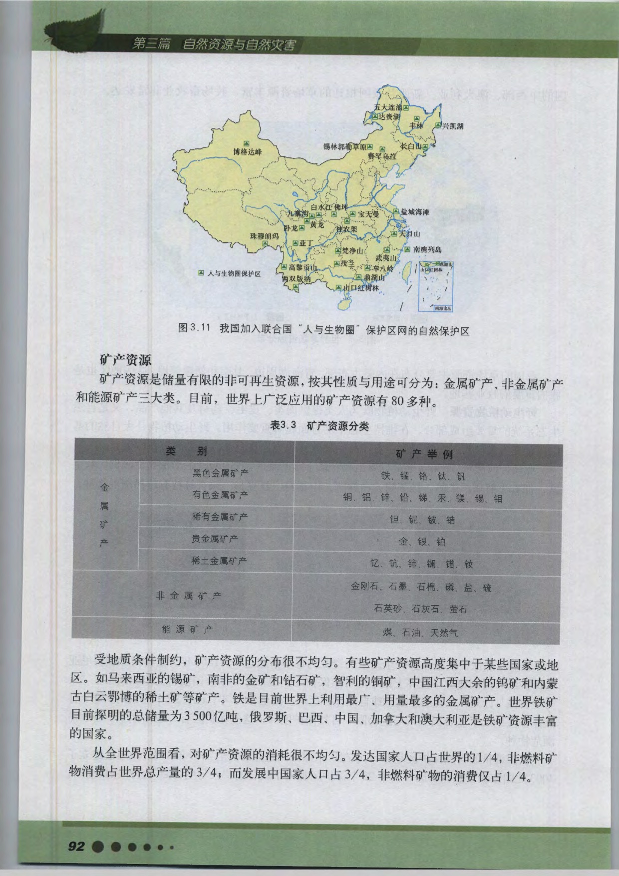沪教版高中地理第三册专题10 自然资源的特征与分类第8页