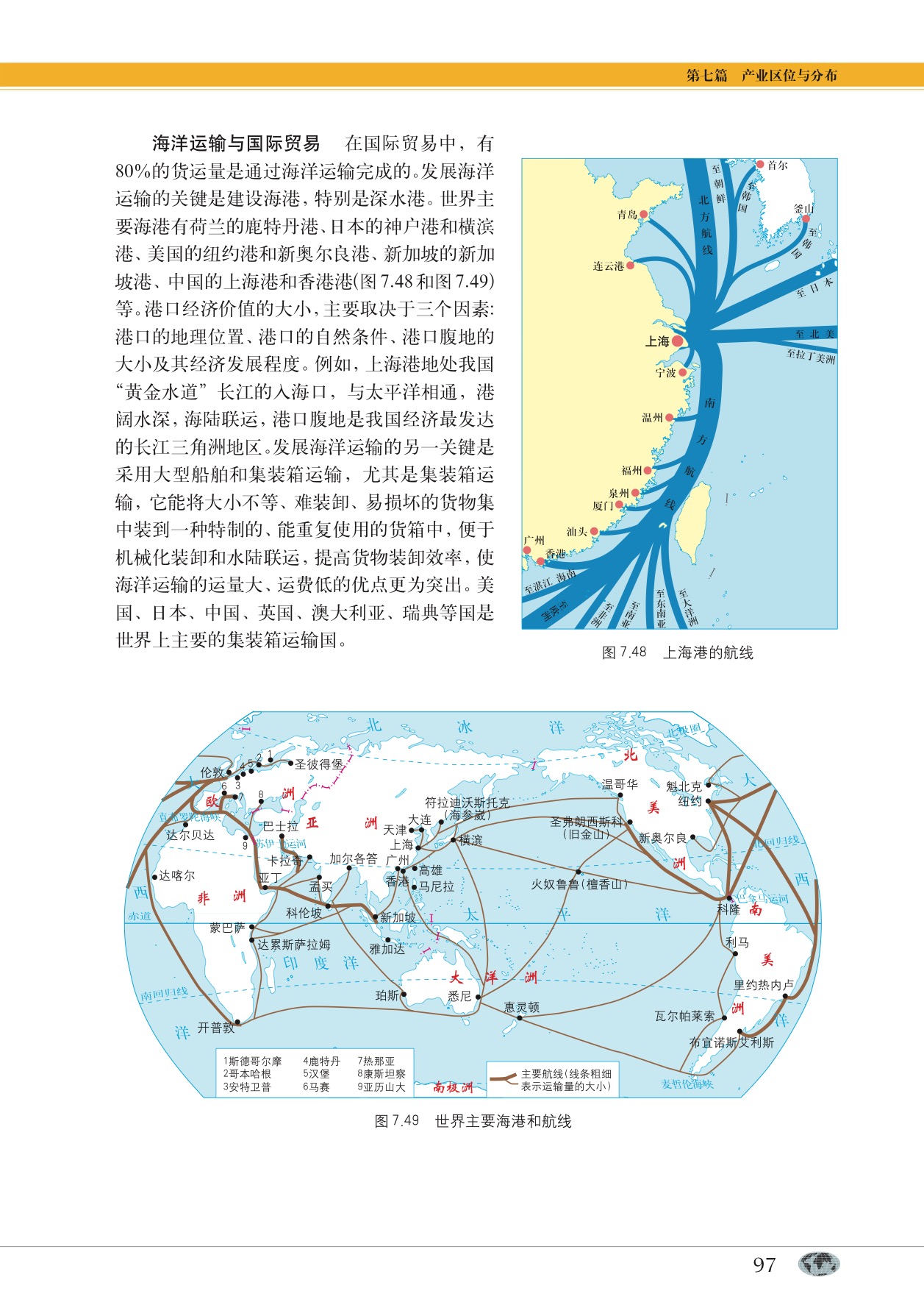 沪教版高中地理第二册专题24 第三产业与经济发展第10页