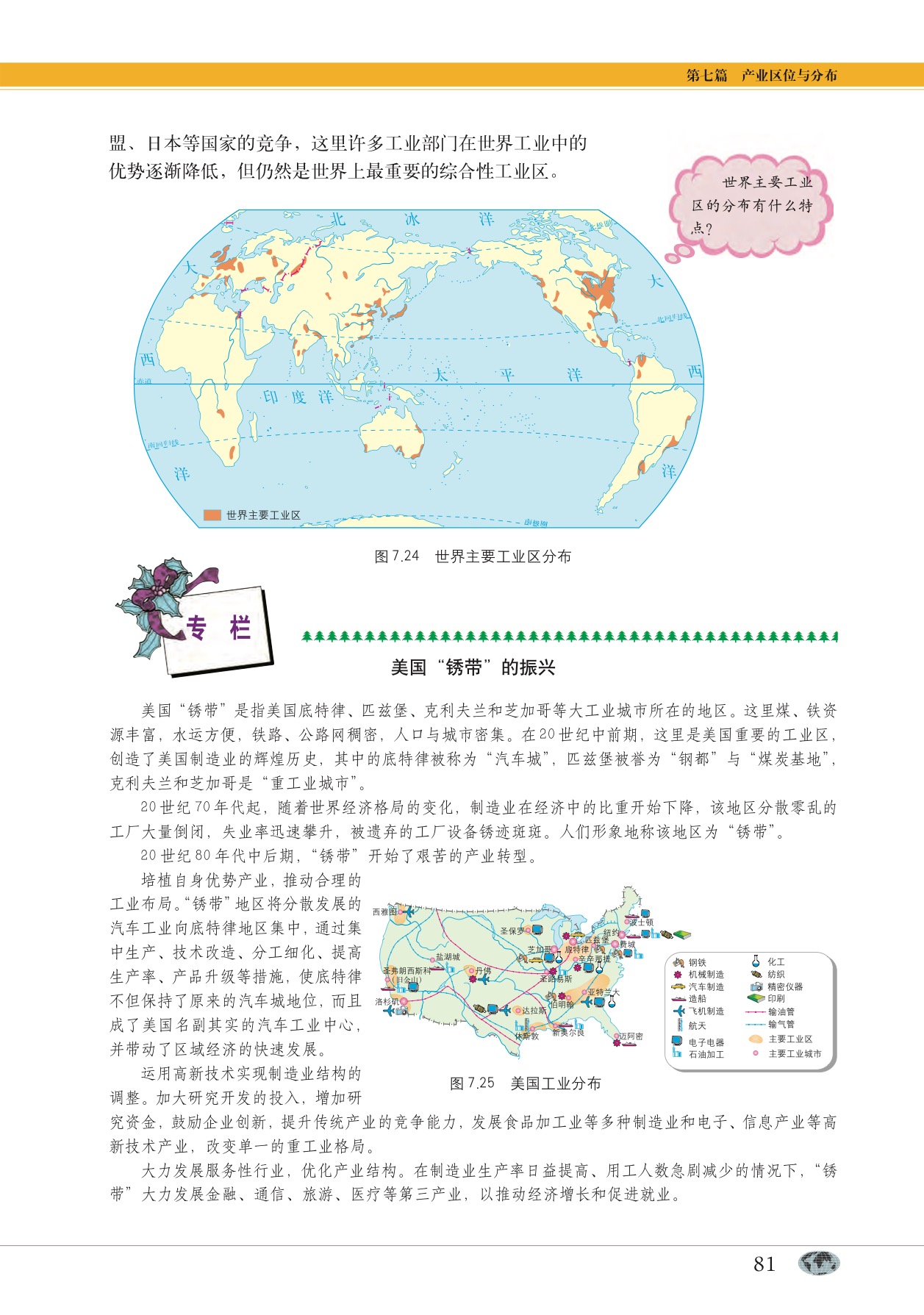 沪教版高中地理第二册专题23 工业区位与工业区第6页