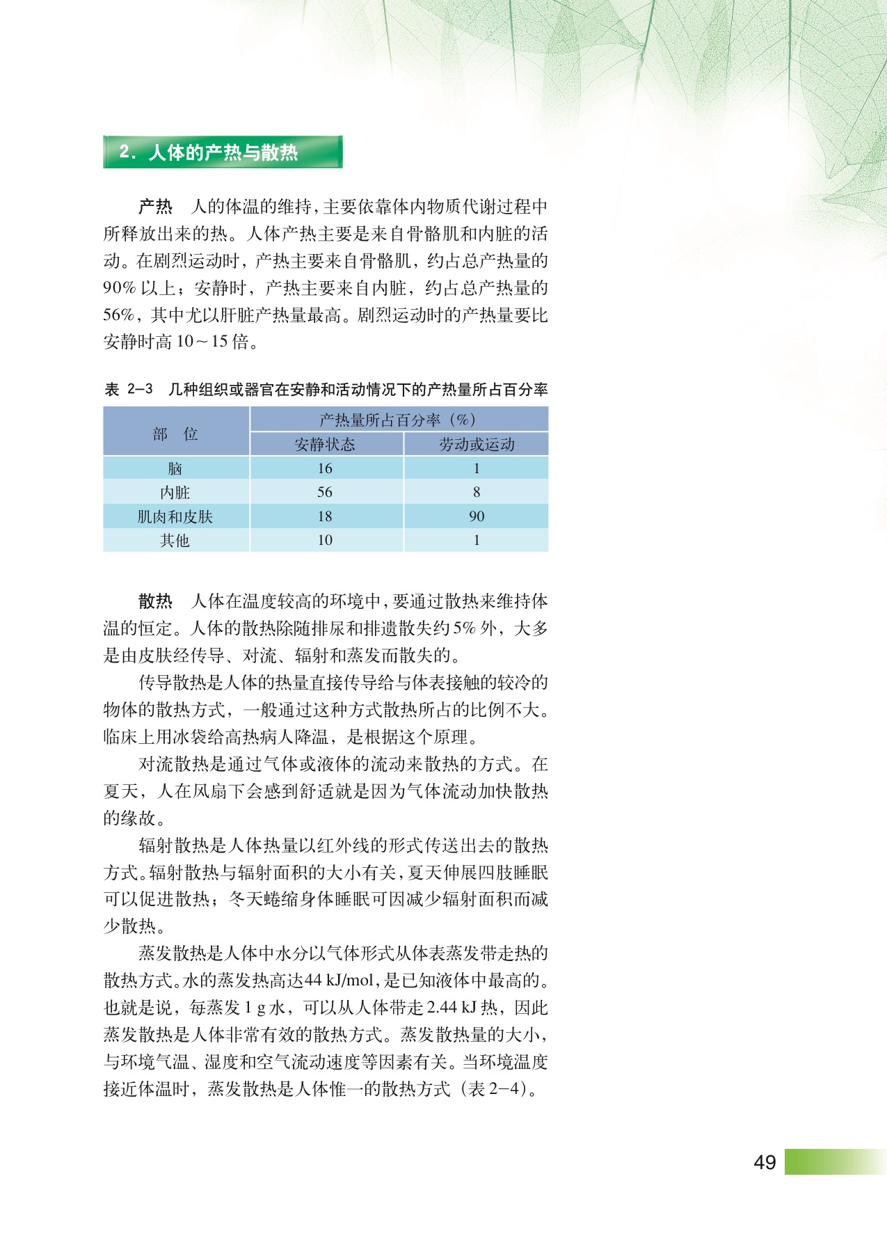 沪教版高中生物拓展型第3节 人体的体温及其调节第1页