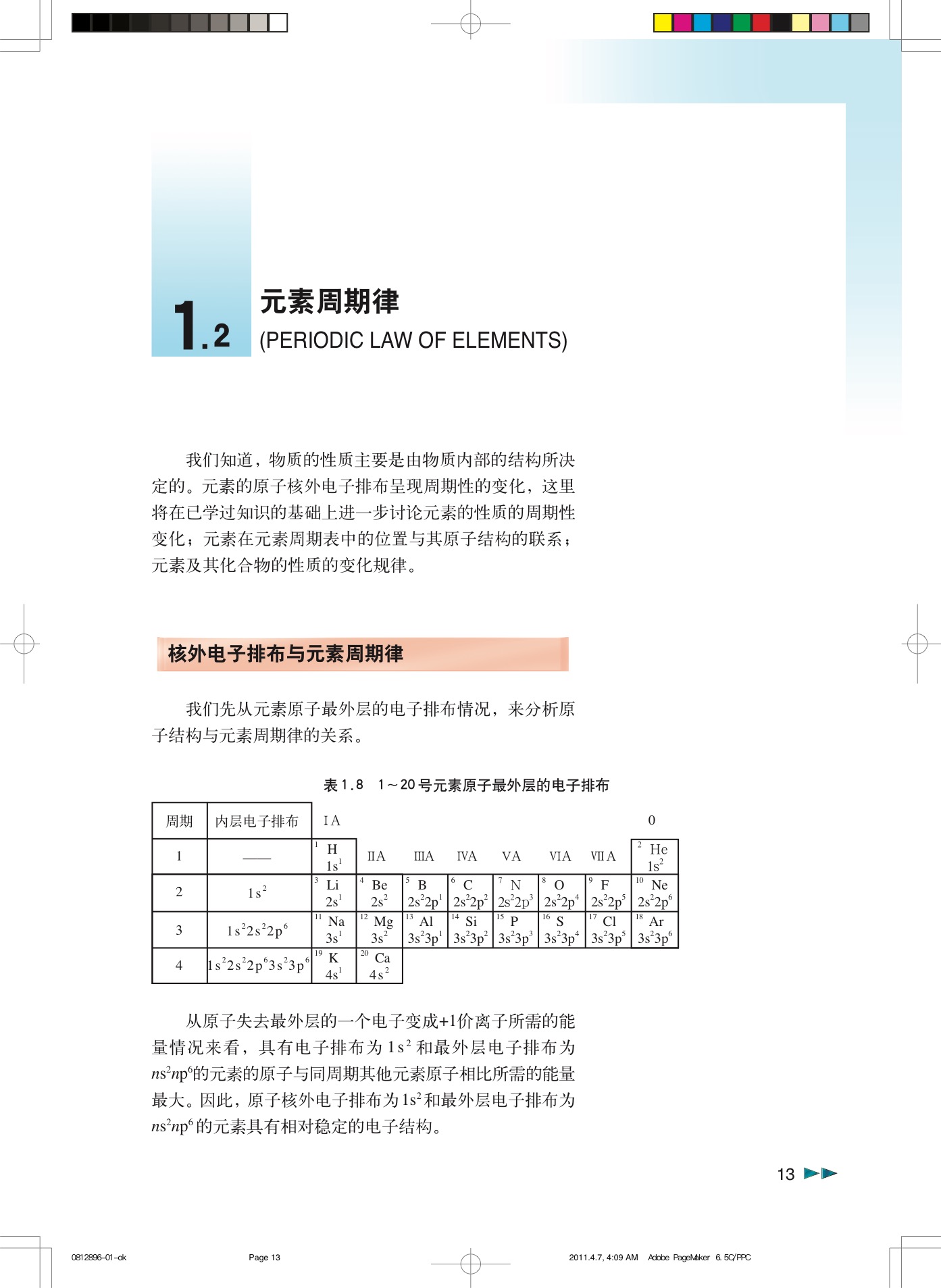 沪科版高中化学高三全册1.2 元素周期律第0页