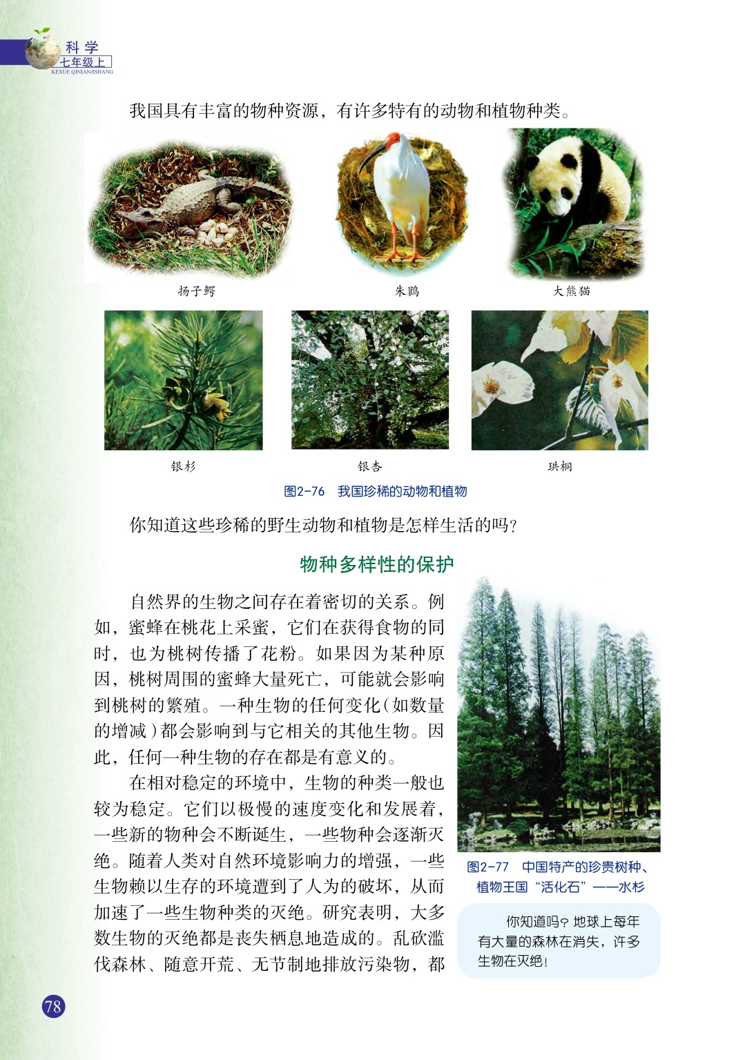 浙教版七年级上册科学第6节  物种的多样性第4页